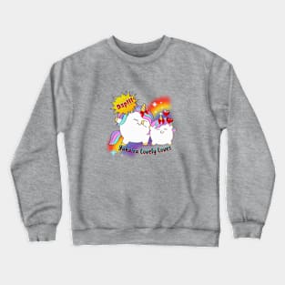 Chunky Unicorn's Daping by Yahaira Lovely Loves Crewneck Sweatshirt